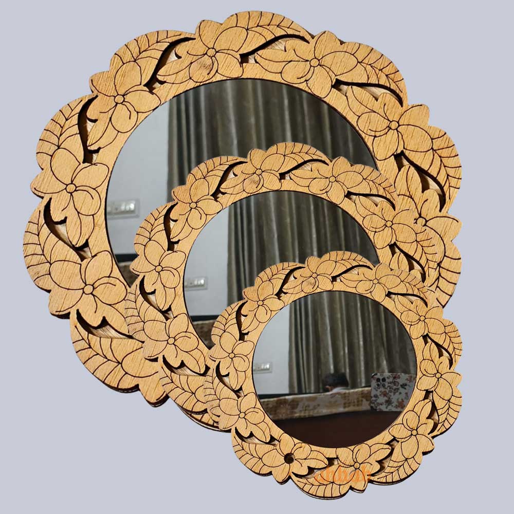 wood design mirror
