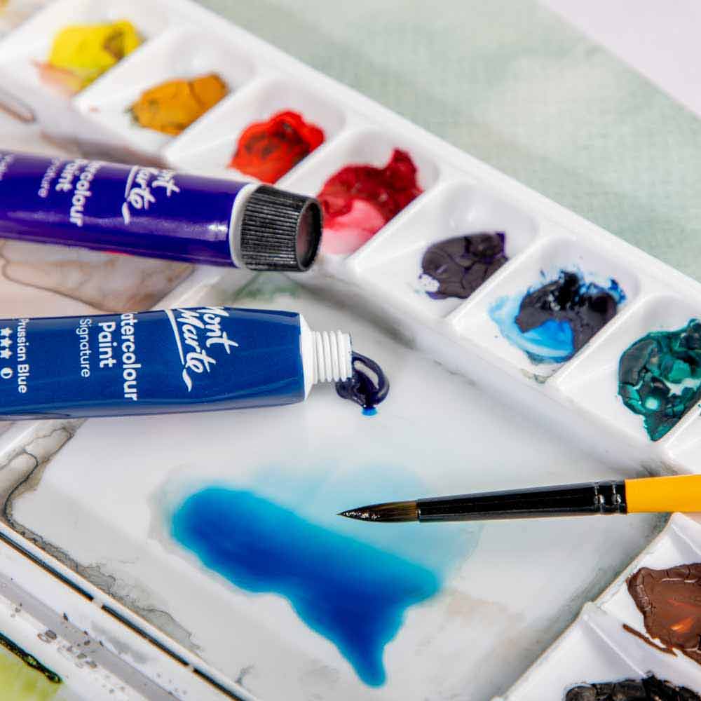 watercolour paints