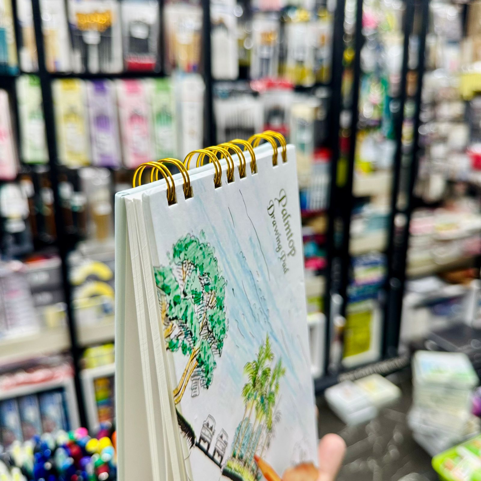 Hearts Palmtop Drawing Pad 40 sheets tree [SIZE 4X8 INC] image 3