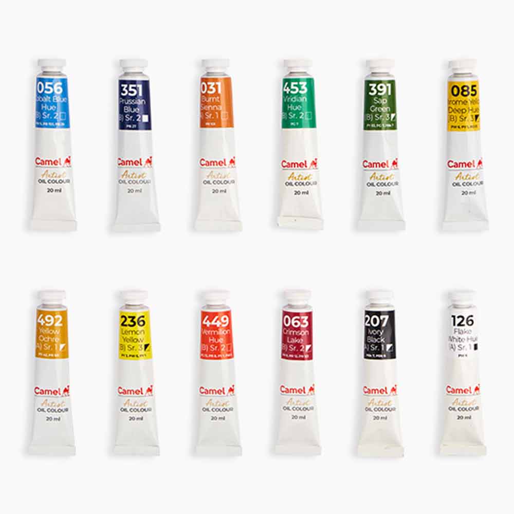 Camel Artist Oil Colour Set 20ml 12 Shades image 2