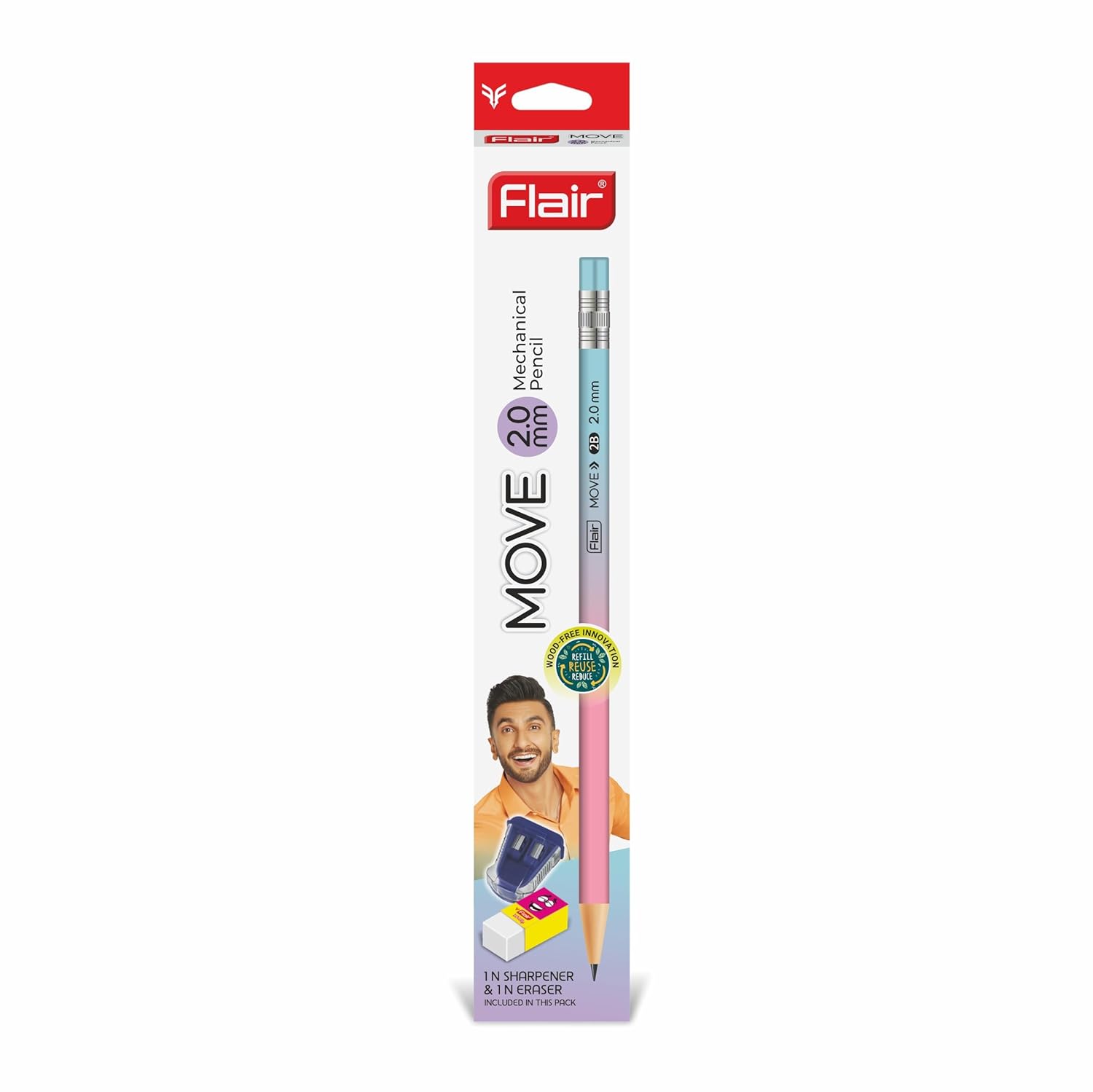 Flair MOVE Mechanical Pencil (2.0 mm, 2B) 1pes image 5