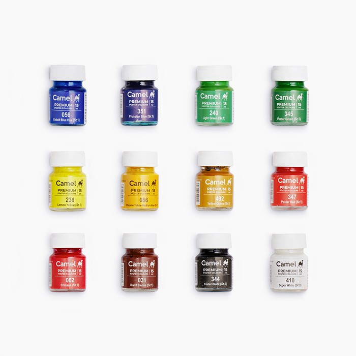 Camel Premium Poster Colour Set 12pc 15ml image 3