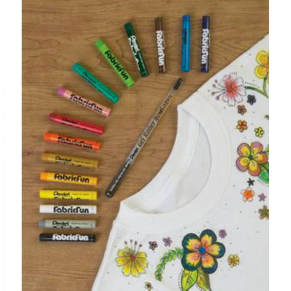 Pentel Fabric Fun Pastel Dye Sticks15 Colors Set - PTS-15 image 6