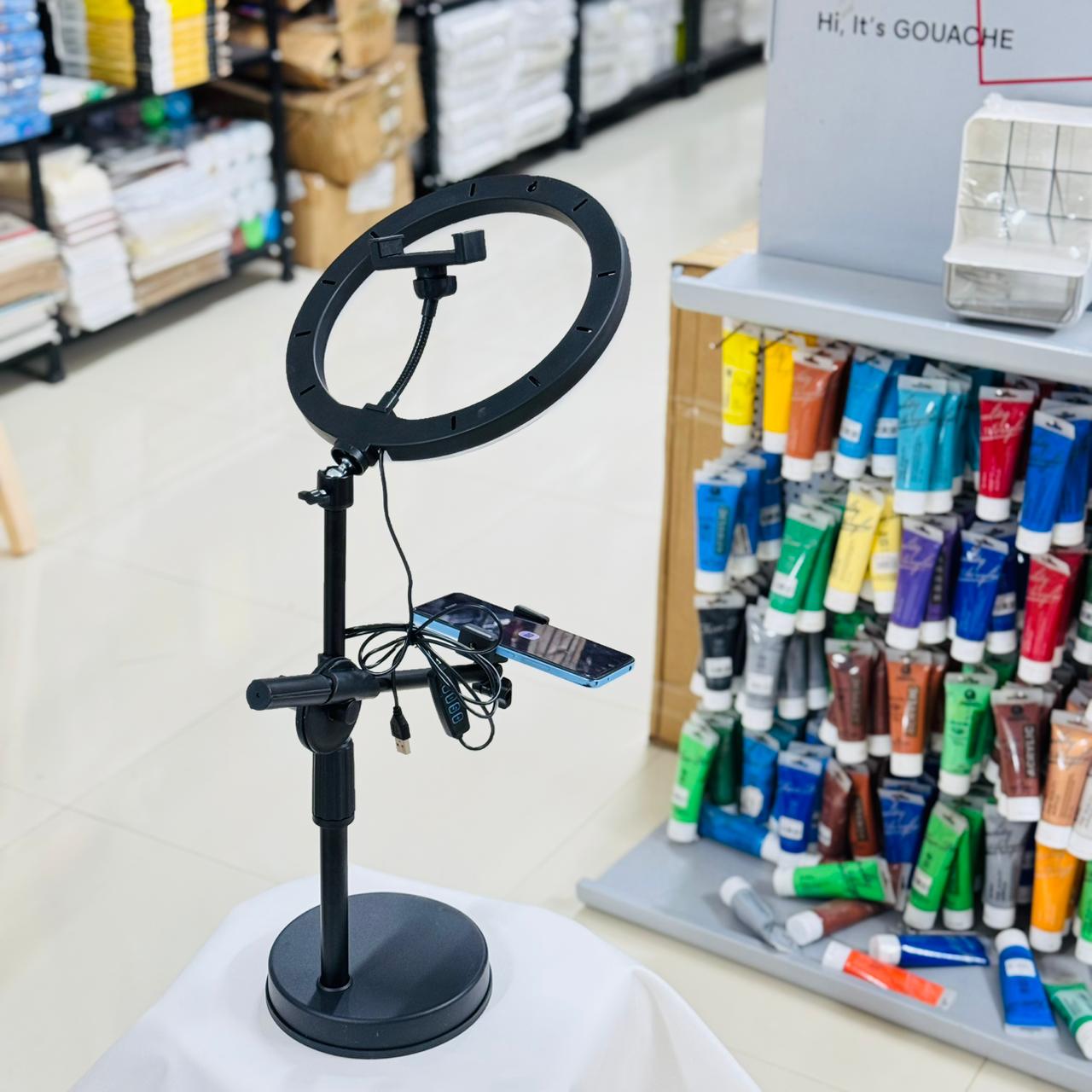 Ring Light with Adjustable Stand & Phone Holder image 8