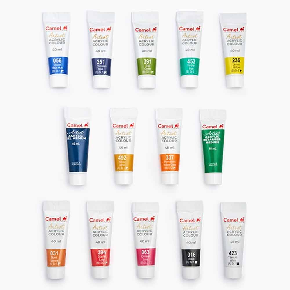 Camel Artist Acrylic Color 40ml - 12 Shades image 4