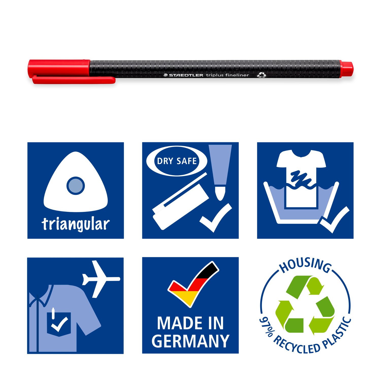 Staedtler Triplus 0.3mm Fineliners 10 Colour image 2