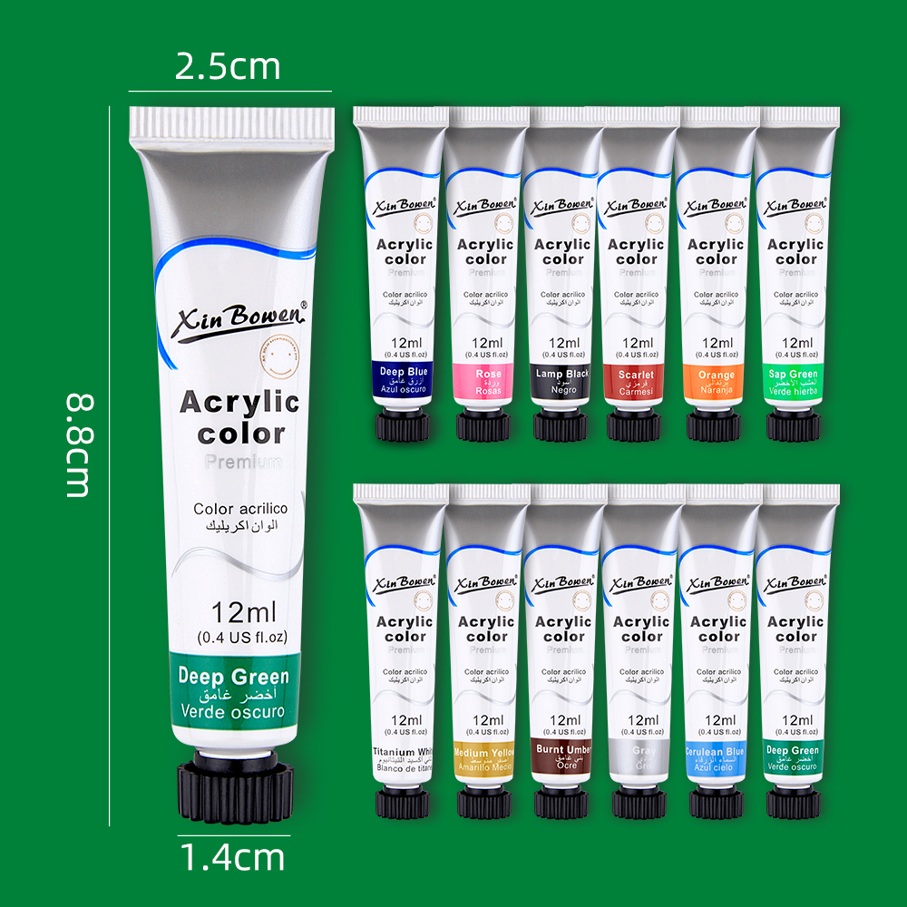 Xin Bowen Acrylic Paint Set 12x12ml image 4