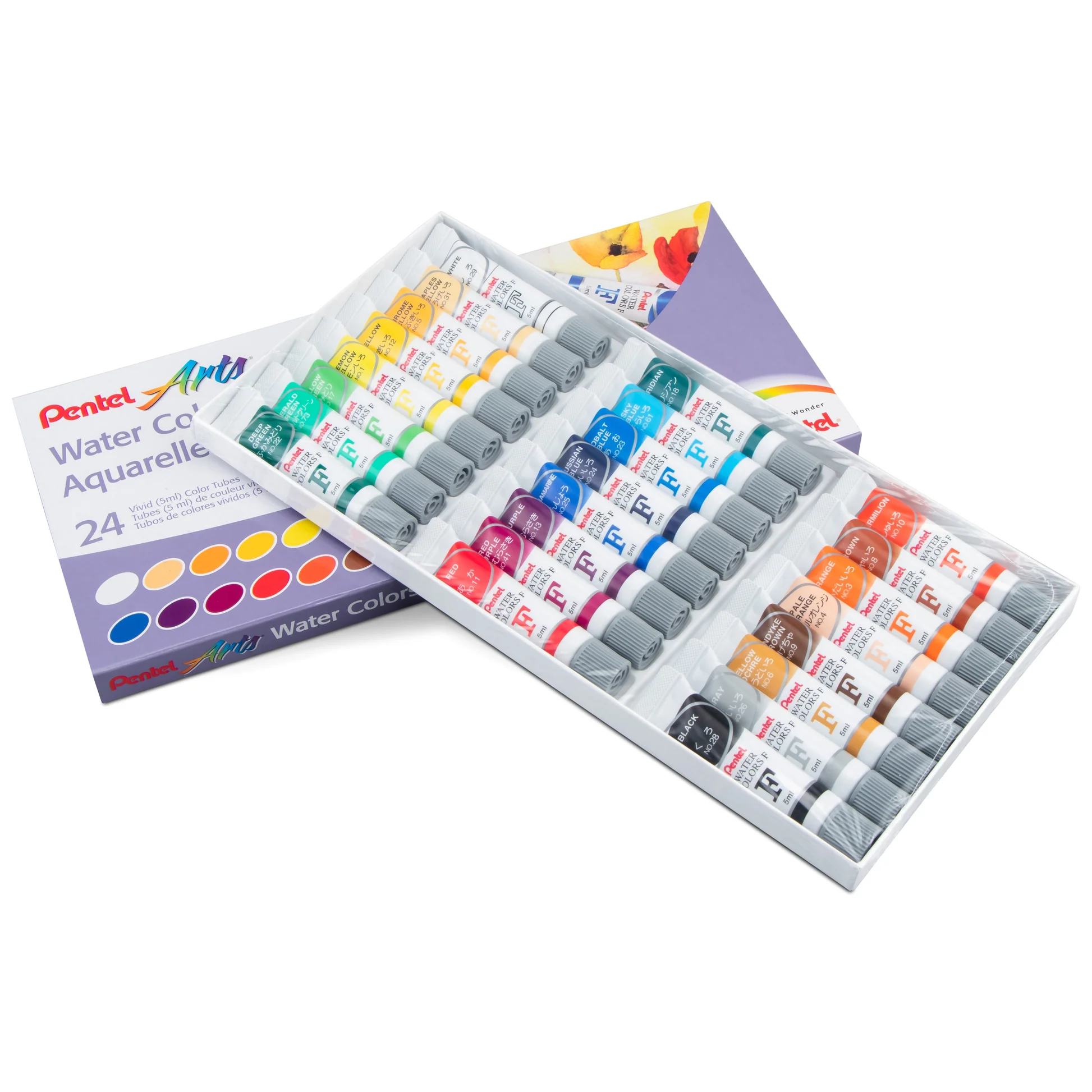 Pentel Water 24 Color Set 5ml tube - WFRS-24 image 2