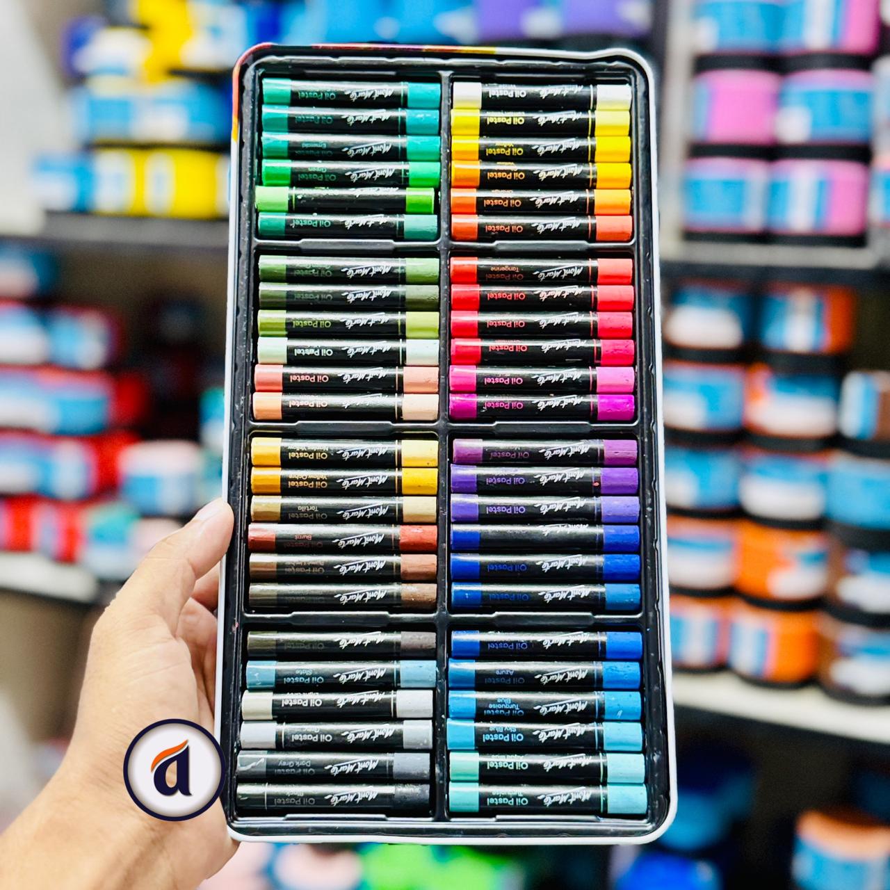 Mont Marte Oil Pastels 48pc Set Tin Box image 2