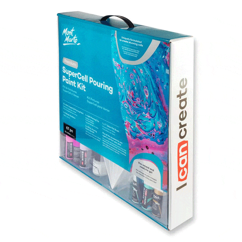 Mont Marte SuperCell Pouring Paint Kit 67pc image 2