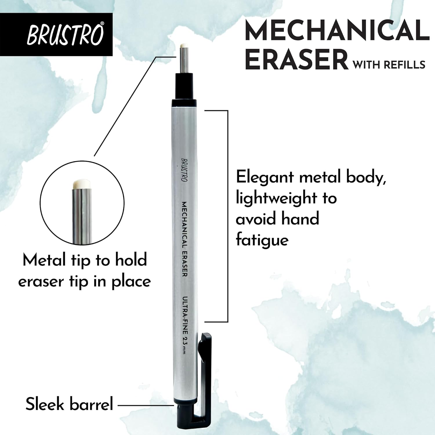 BRUSTRO Mechanical Precision Retractable Zero Eraser | 2.3mm image 2