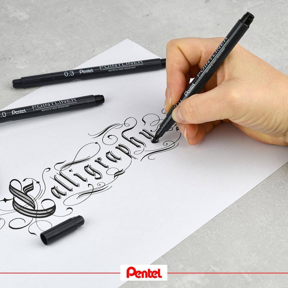Pentel Pointliner Black Calligraphy 3.0mm image 3