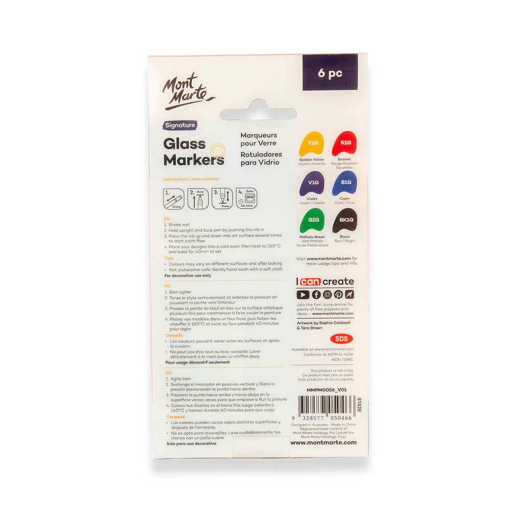 Mont Marte Glass Markers 6pc image 7
