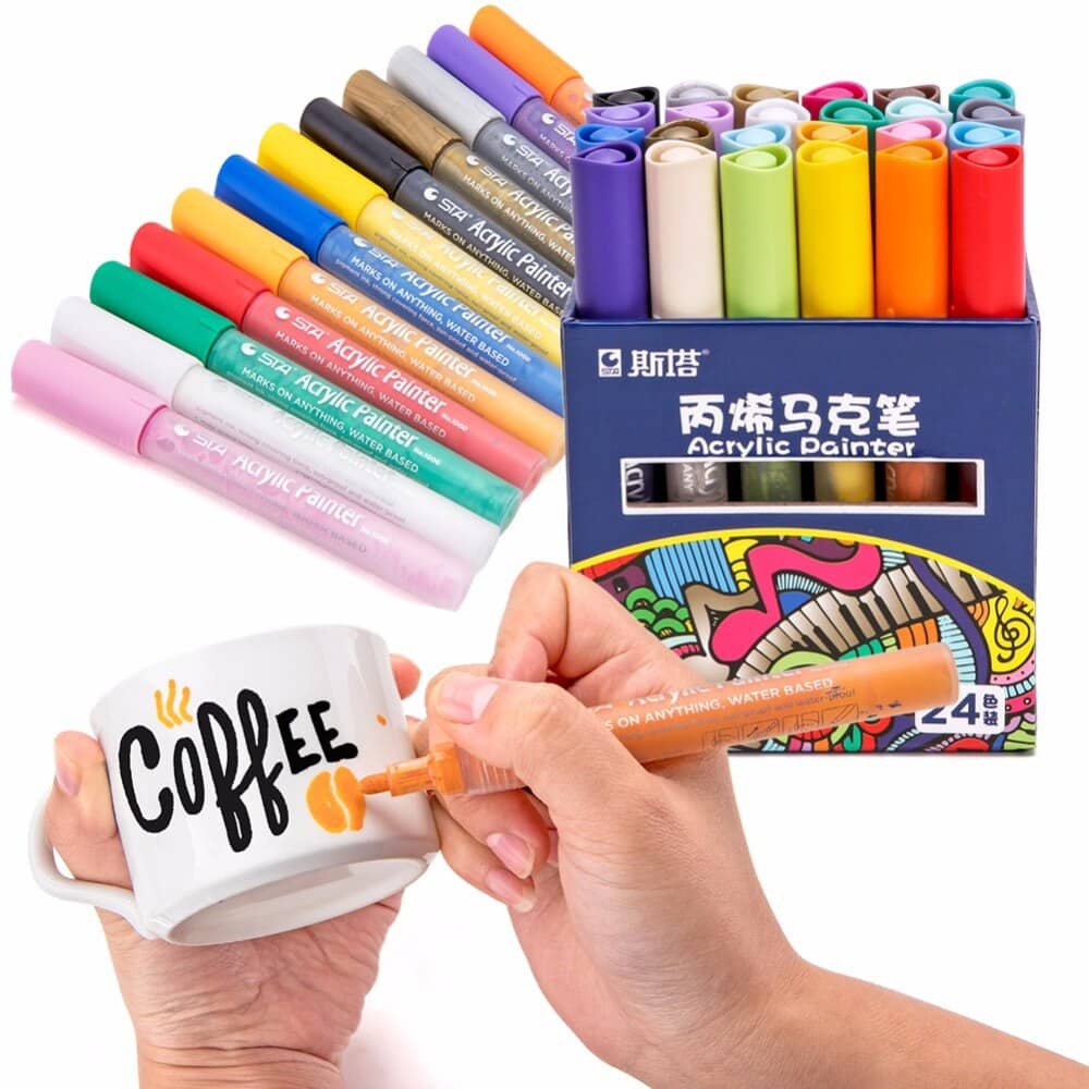STA Acrylic Paint Marker Set 24pc image 2