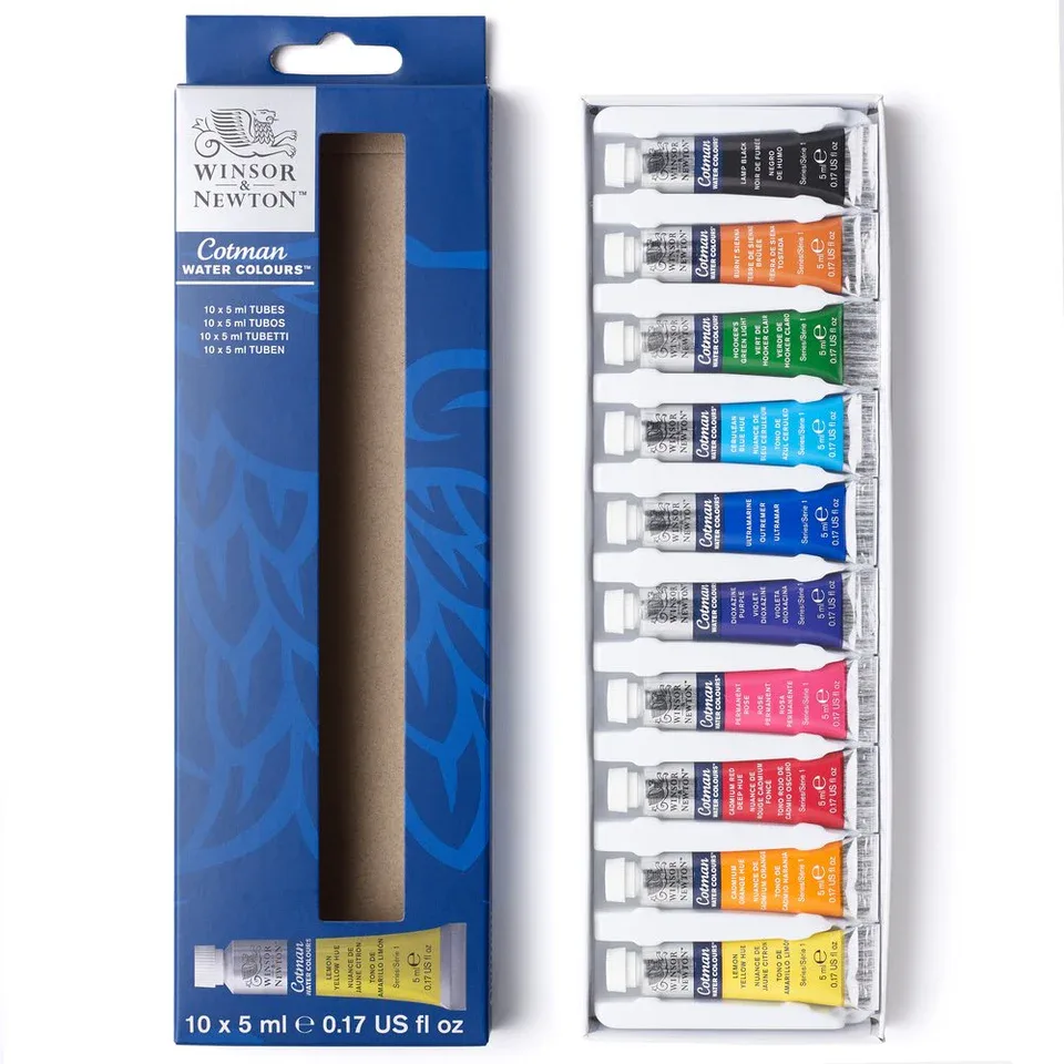 Winsor & Newton Cotman Watercolour Set 10x5ml image 2