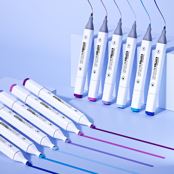 Guangbo Double Headed  Marker Pens 36pc image 4