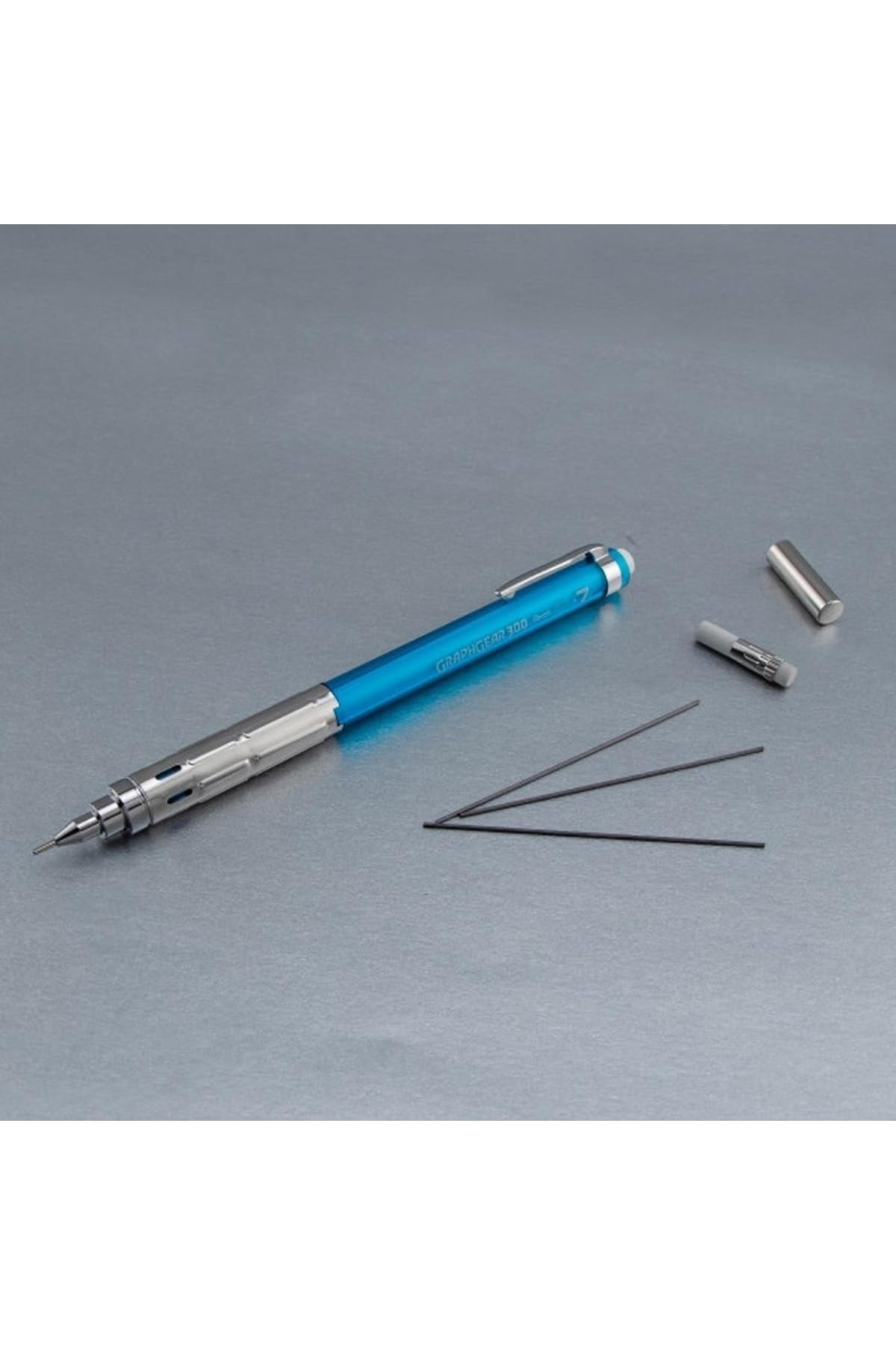 Pentel PG-Metal 350 Drafting Pencil (0.3mm) - Clear Blue - PG313-TS image 3