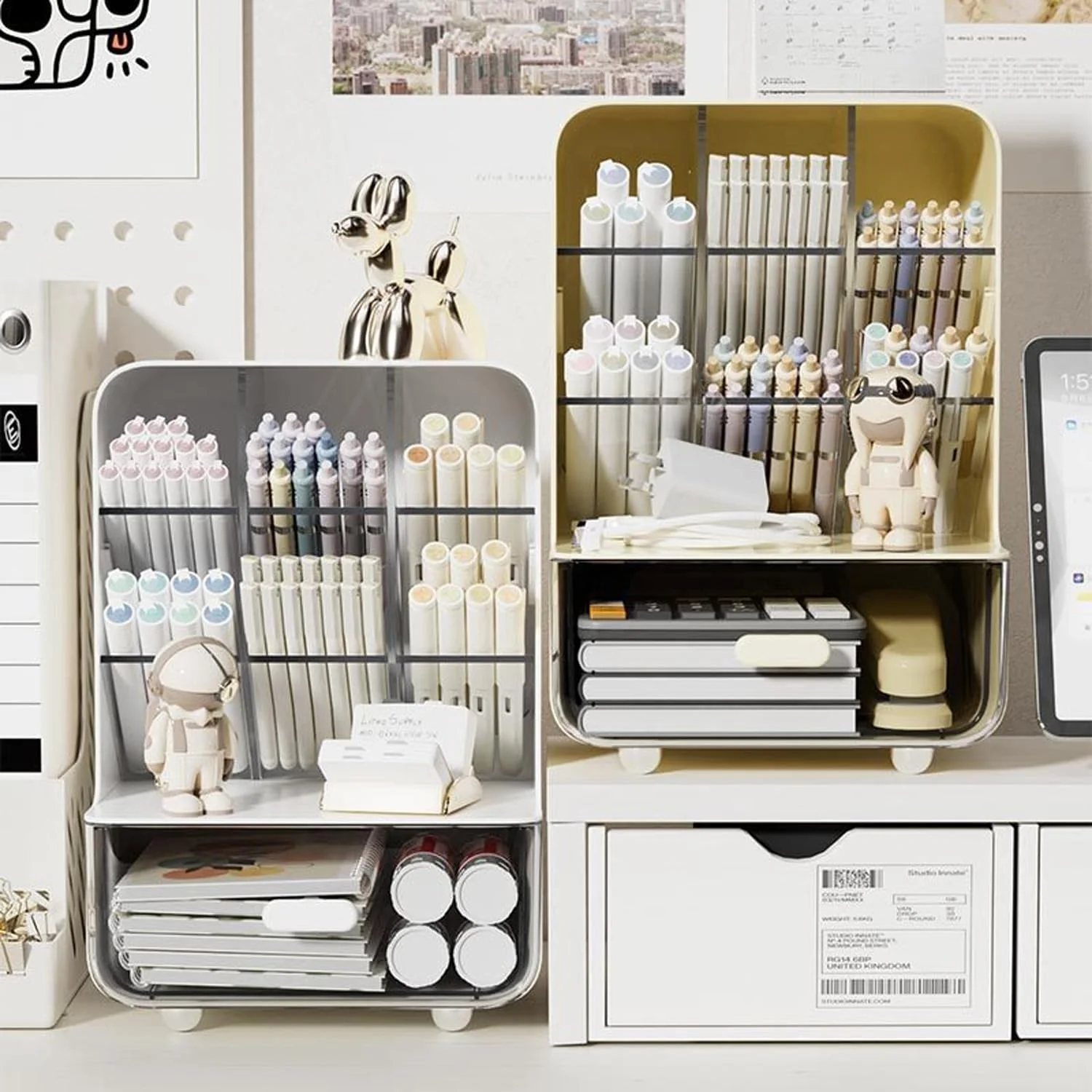 Pen Organizer for Desk, Desk Organizer with Drawer image 4