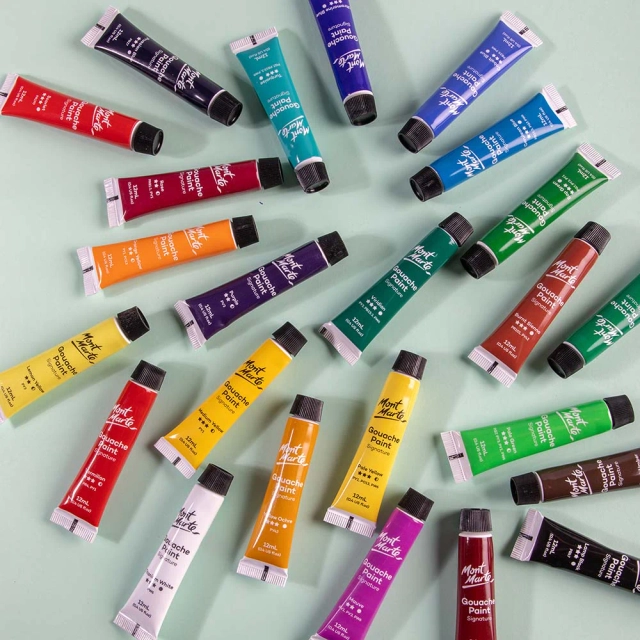 Mont Marte Gouache Paints 24pc x 12ml image 4