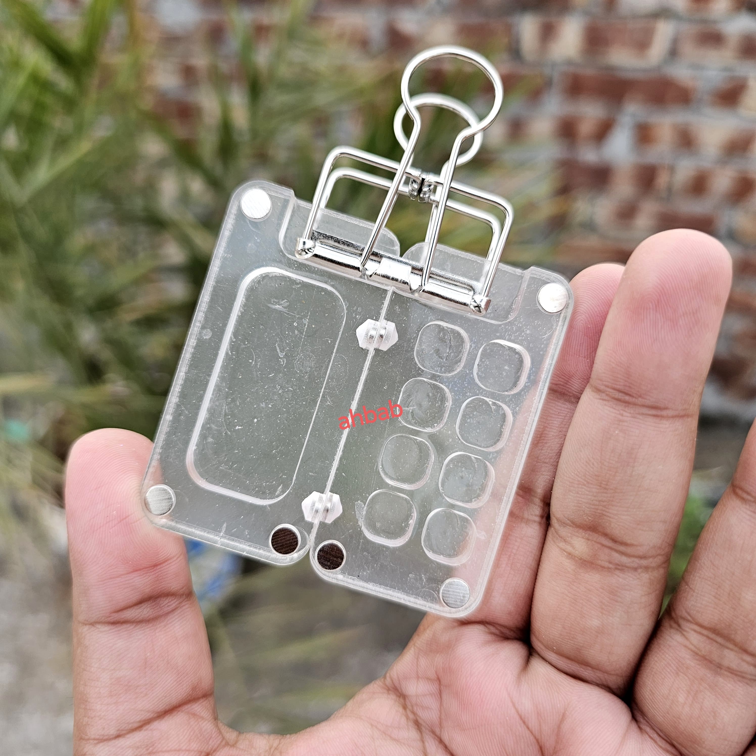 Mini 8 Grid Special Painting Colour Palette- Transparent image 3
