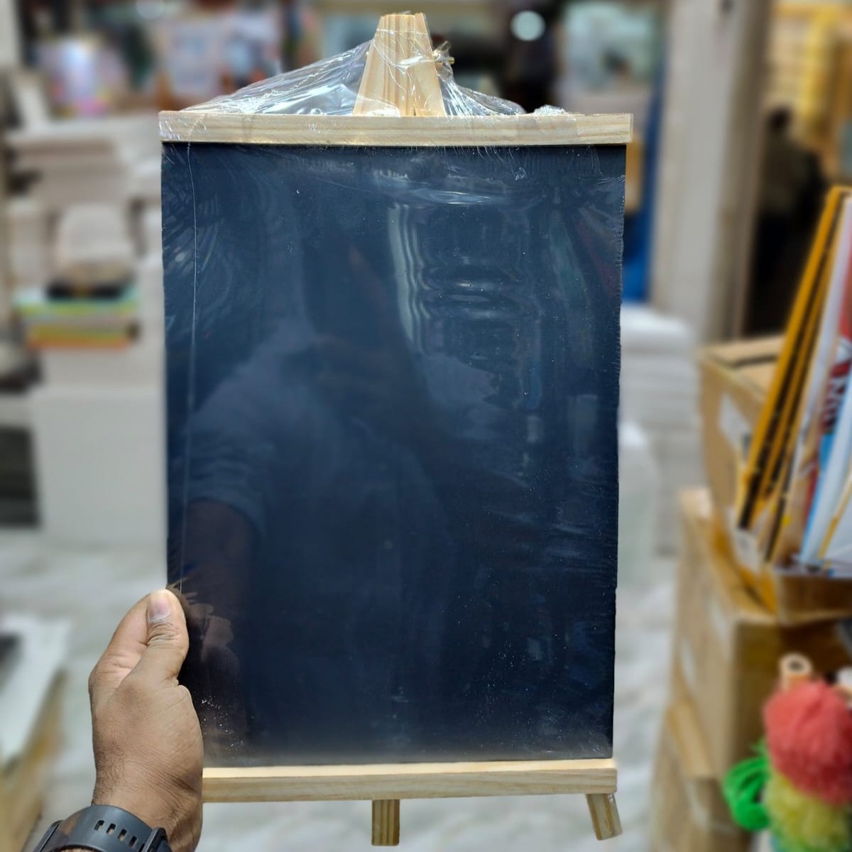 Black Board Easjel With Canvas image 10