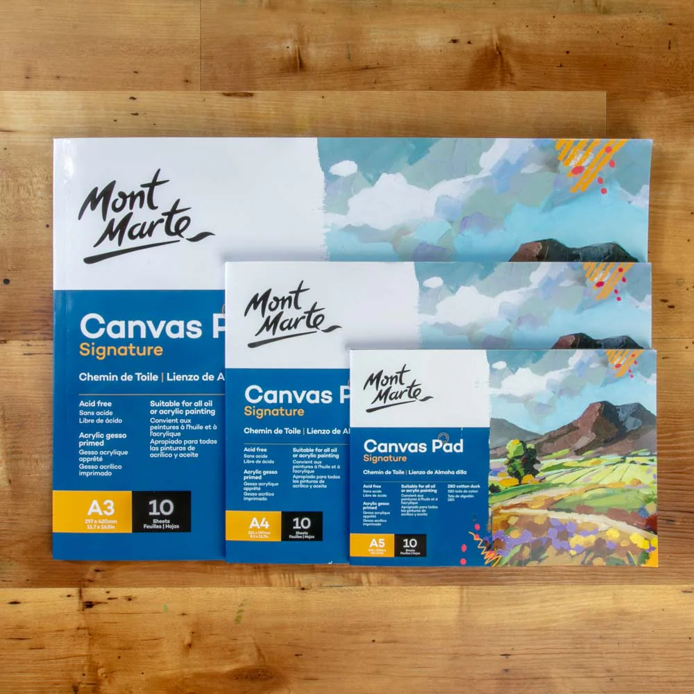Mont Marte Canvas Pad A3 10 Sheet (11.7x16.5in) image 6