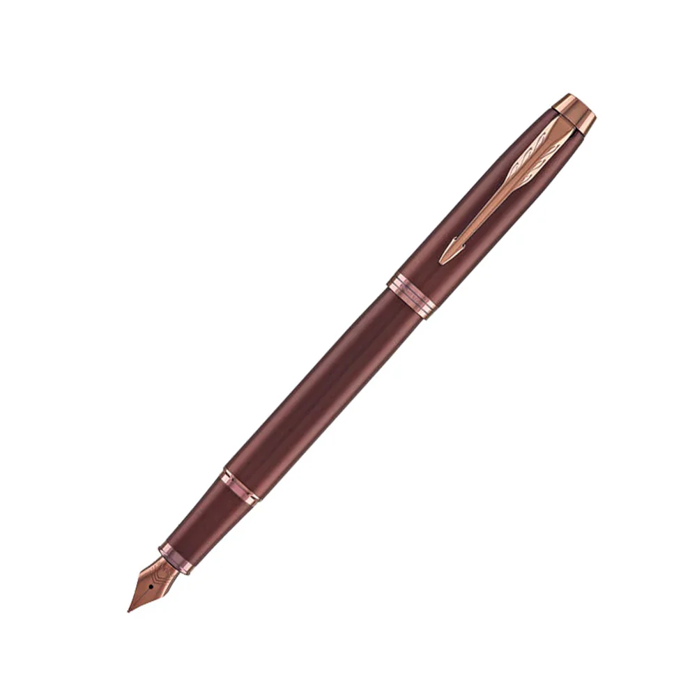 Parker IM Monochrome Burgundy Trim Fountain Pen - Fine Nib image 5