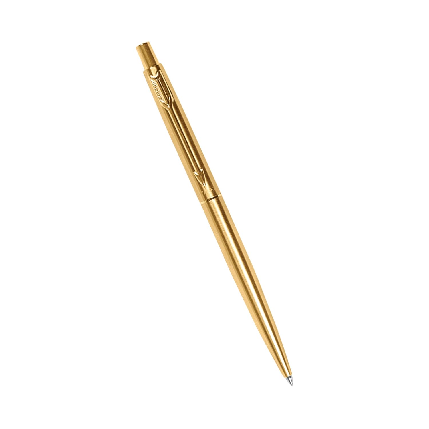 Parker Classic Gold Trim Ball Pen | Blue Ink | Ballpoint Pen for Smooth Writing image 4
