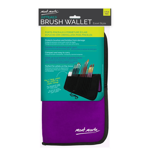 Mont Marte Zippered Brush Wallet image 2