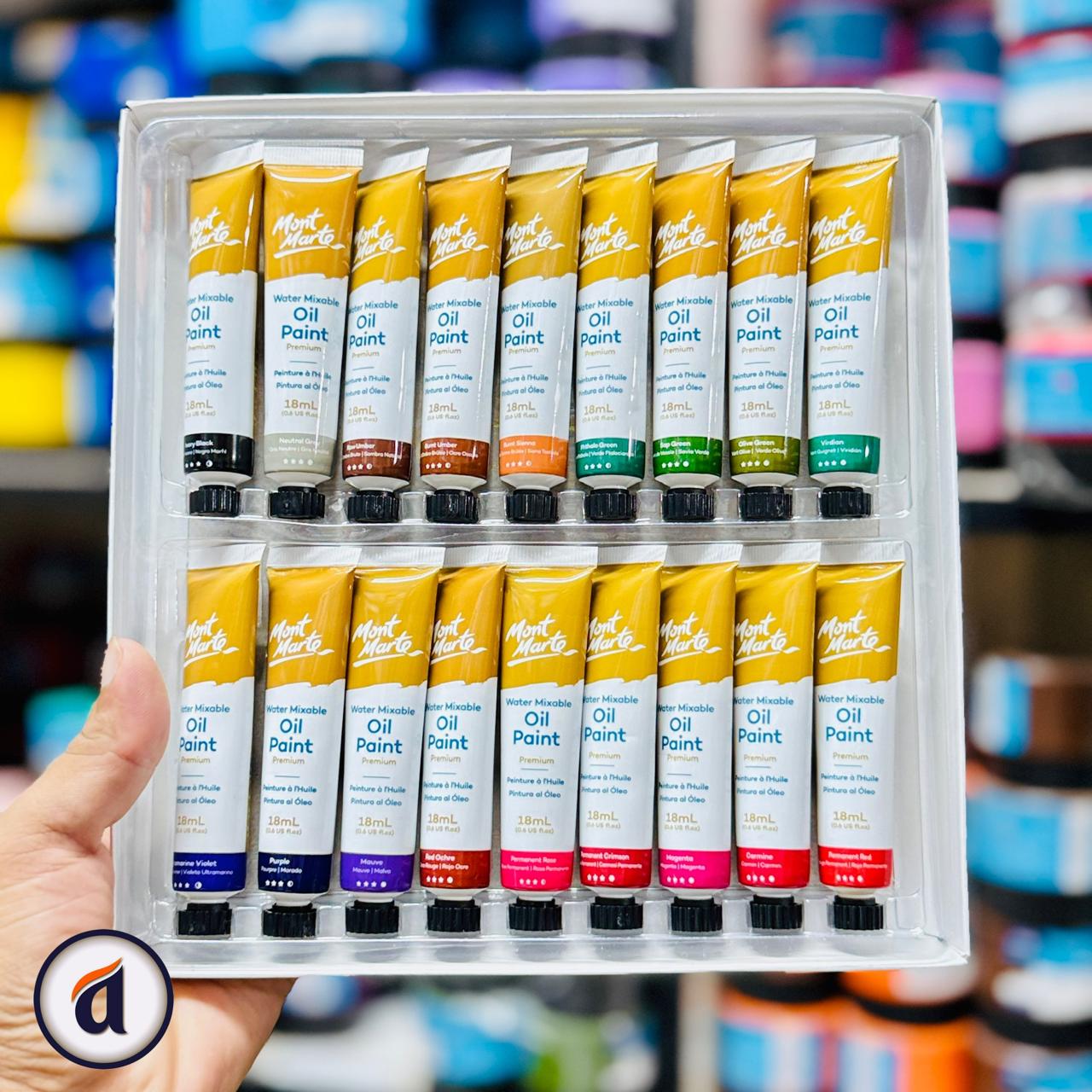 Mont Marte Water Mixable Oil Paint Set 36pc x 18ml image 2