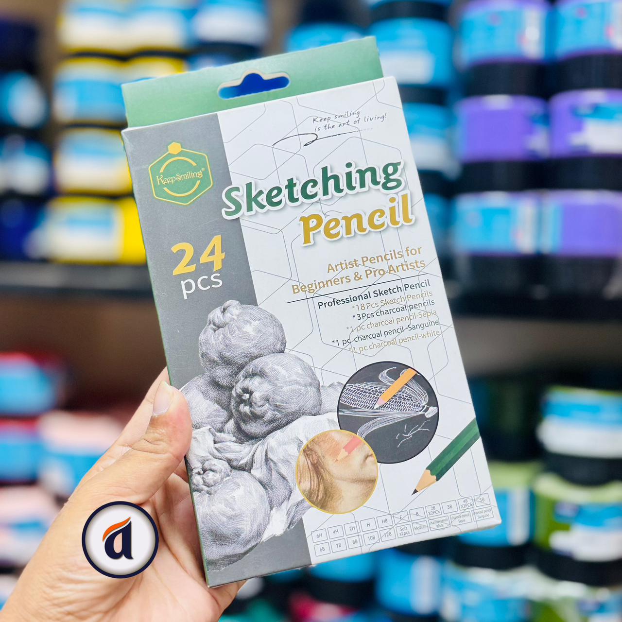 Keep Smiling Sketching Pencil 24pcs image 2