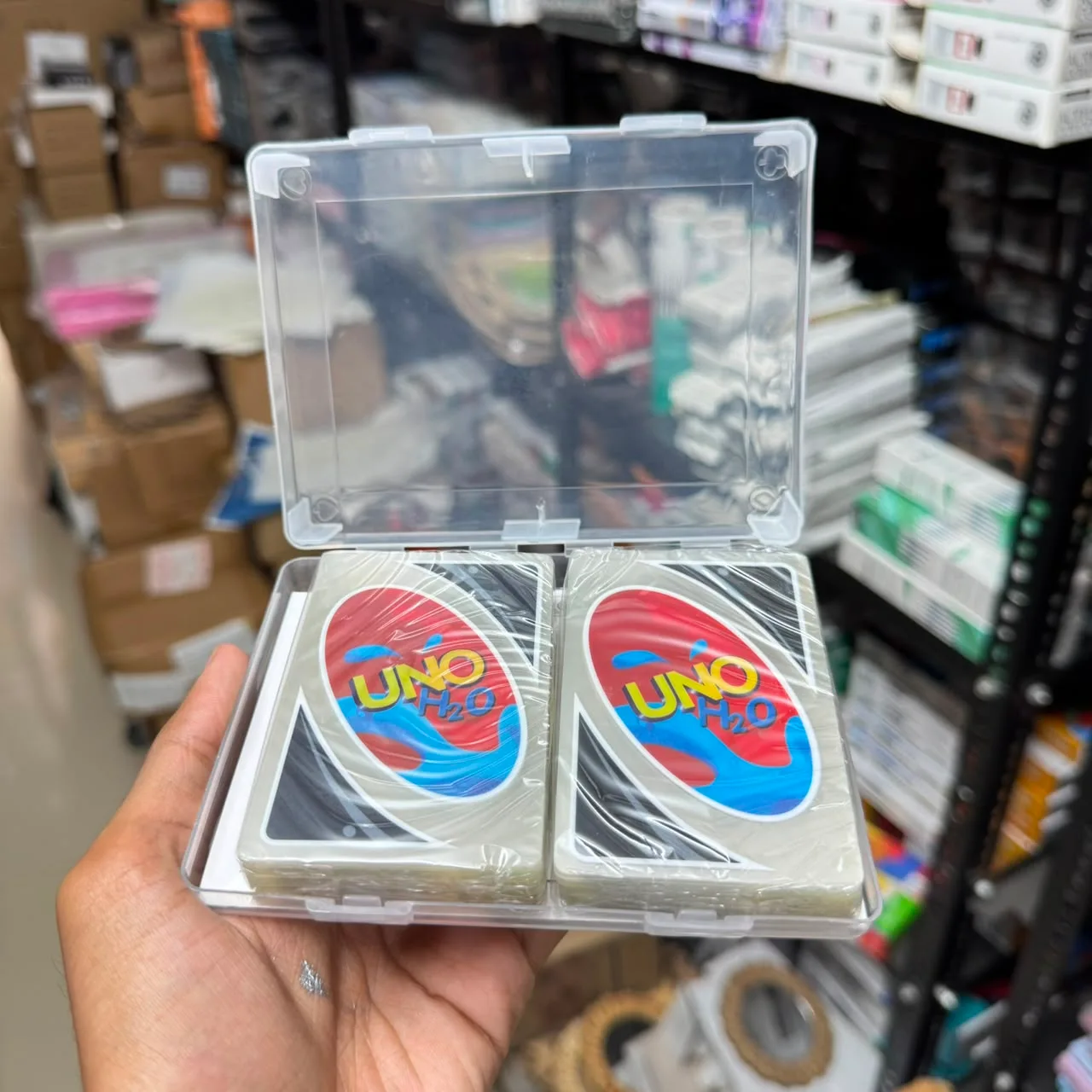 NEW UNO H2O Transparent plastic Card image 2