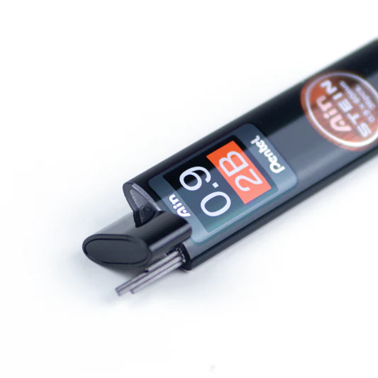 Pentel Mechanical Pencil Leads 0.9 2B image 2