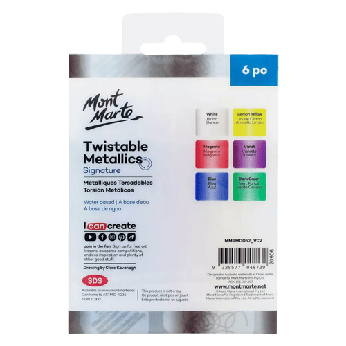 Mont Marte Twistable Metallics 6pc image 2