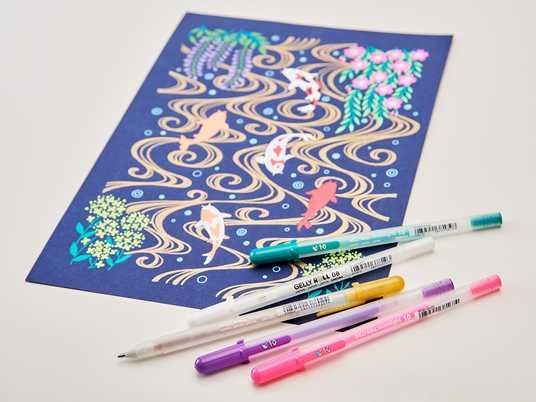 Sakura Moonlight Gelly Roll pens Fluorescent Pink ( Pack of 1 ) image 4