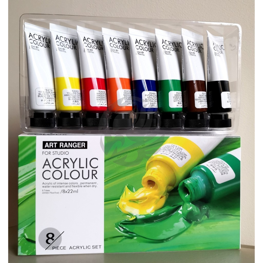 Art Rangers Acrylic Colour 8x22ml (PA32.08022.A) image 2