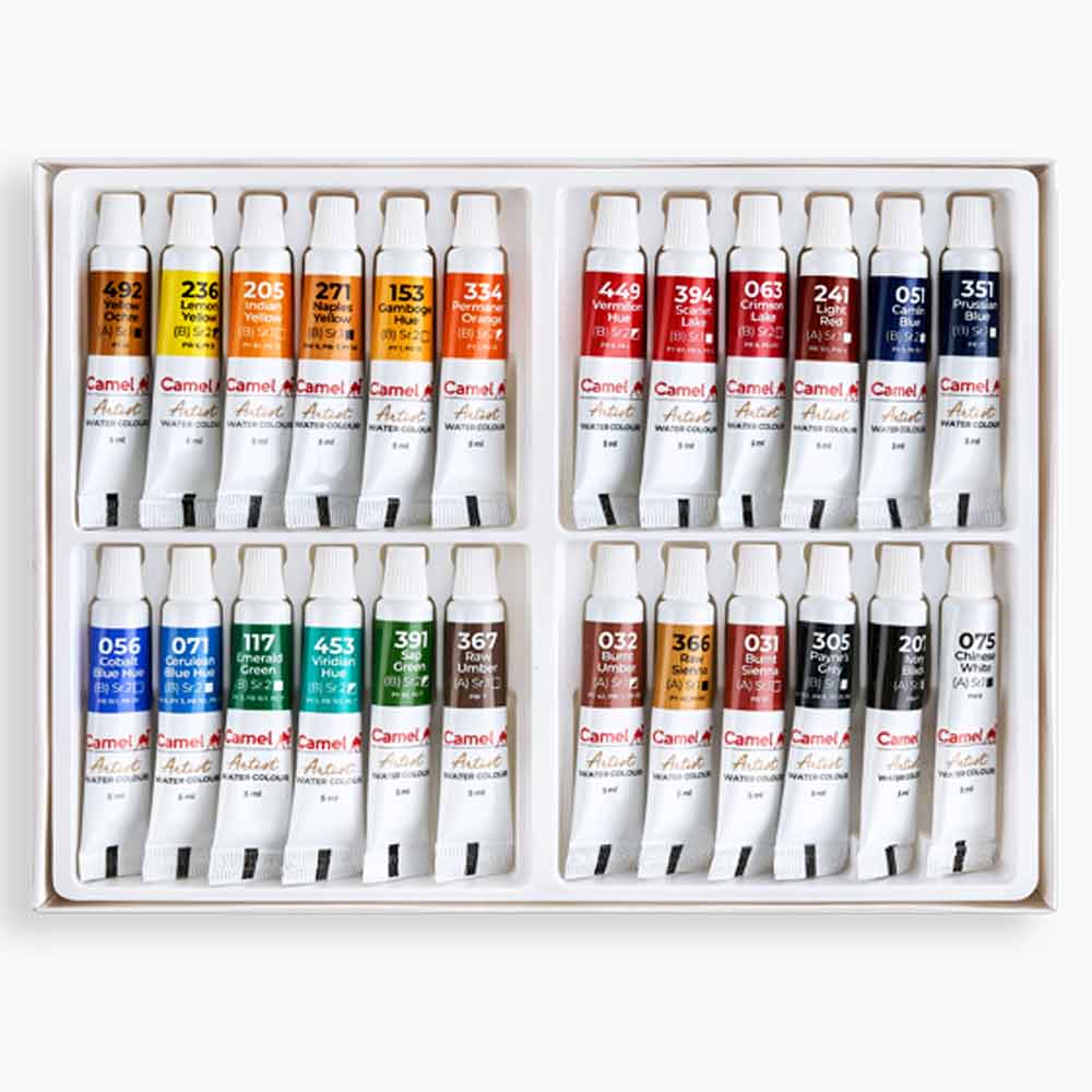 Camel Artist Watercolor Set 24 Shades 5ml image 2