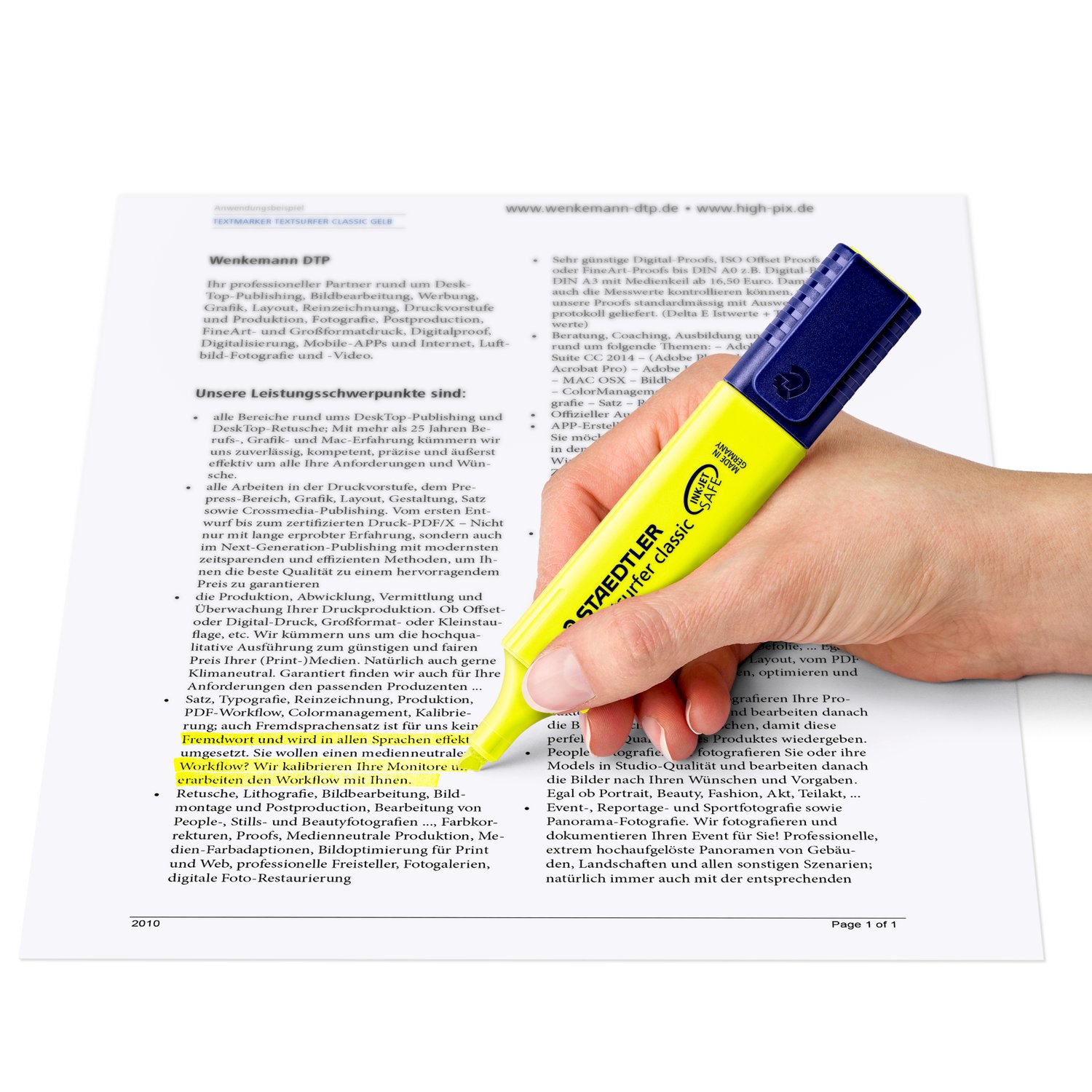 Staedtler Textsurfer Classic Highlighter Pen - Pack Of 4  364WP4 image 3