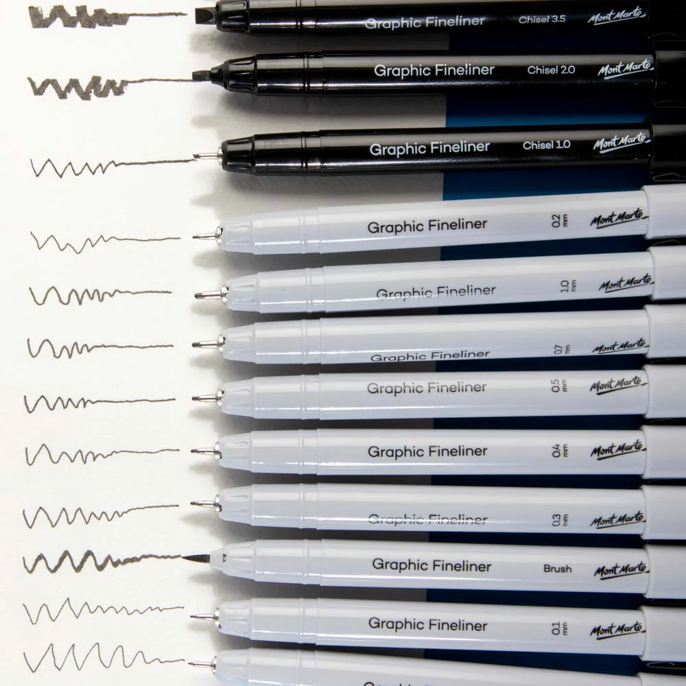 Mont Marte Technical Drawing Pens 12pc image 4
