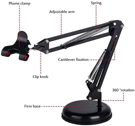 Universal Multifunctional Bracket of Desktop Video Frame Vocal Stents with Phone Bracket image 2
