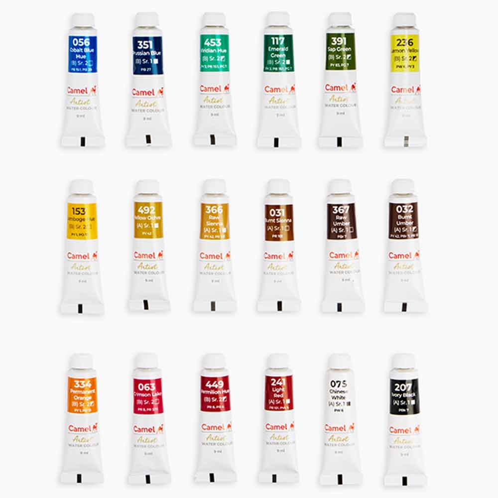Camel Artist Water Colour Set 9ml 18 Shades image 5