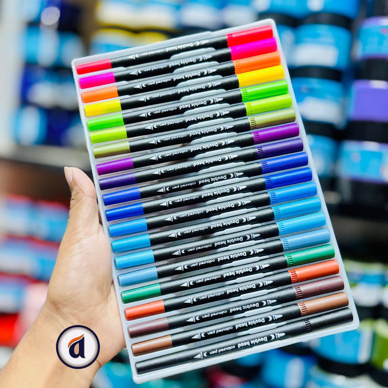 China Dual Tip Brush Pens 60pc image 5