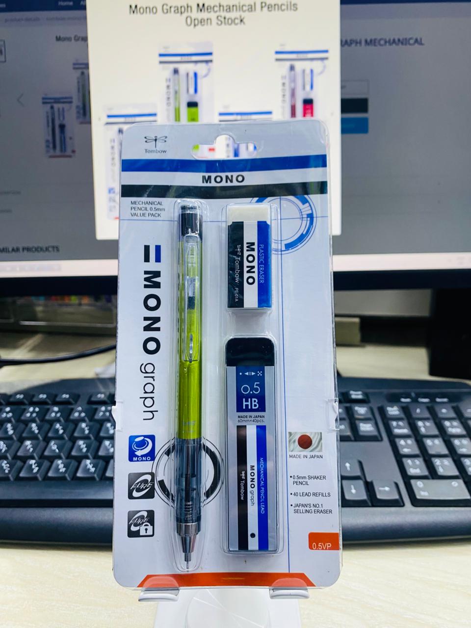 TOMBOW MONO 0.5 GRAPH MECHANICAL PENCIL VALUE PACK image 4