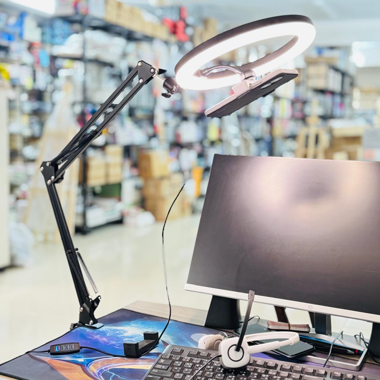 Overhead Phone Video Stand With Ring Light (Combo) image 5