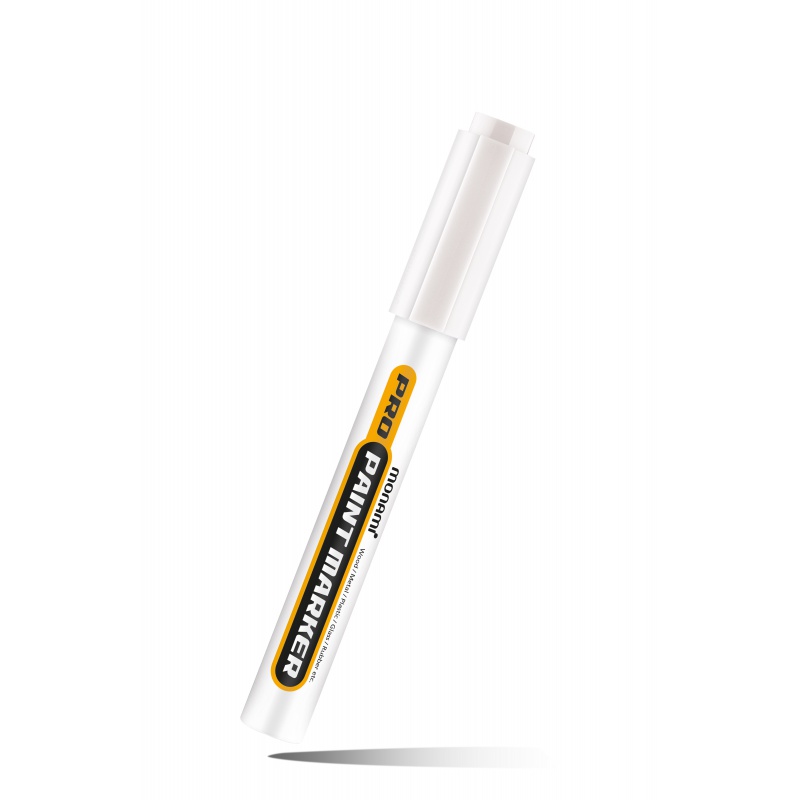 Monami Pro Paint Marker 2mm Bullet White image 2