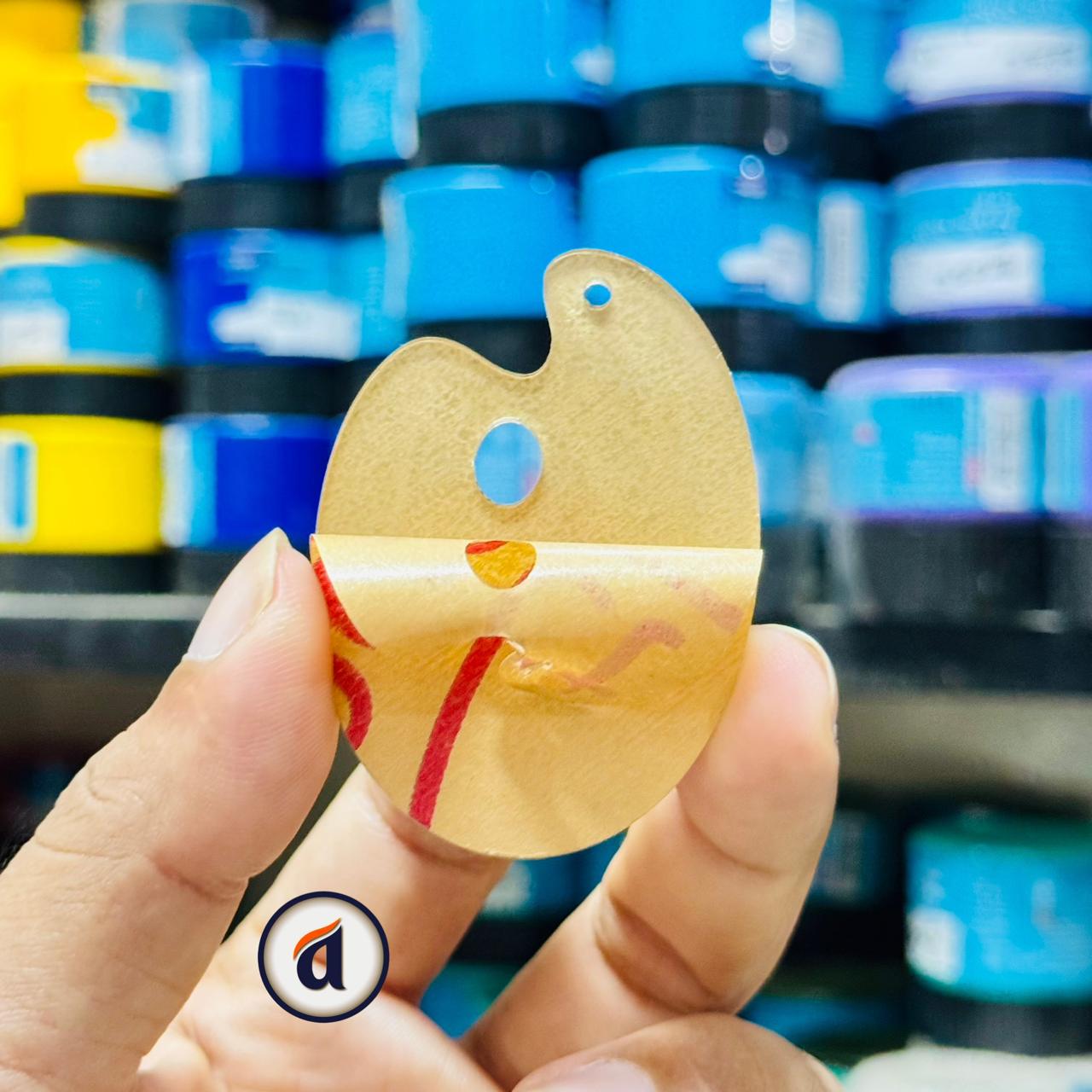 Transparent key Ring (Palette Style) image 2