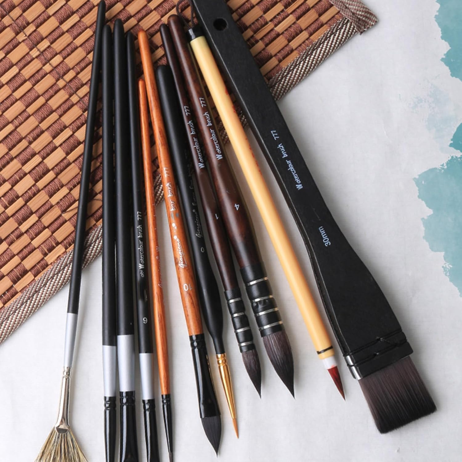Giorgione Mixed natural Squirrel Brush Set G-777 image 5