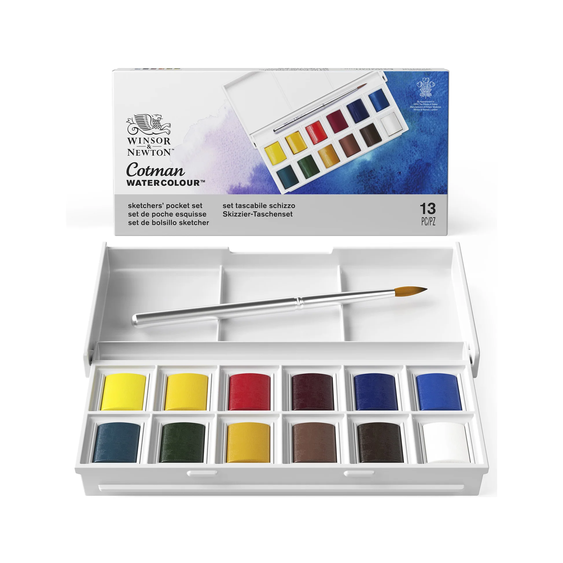 Winsor Newton Cotman 12li Tablet Sulu Boya Seti Cep Tipi image 1