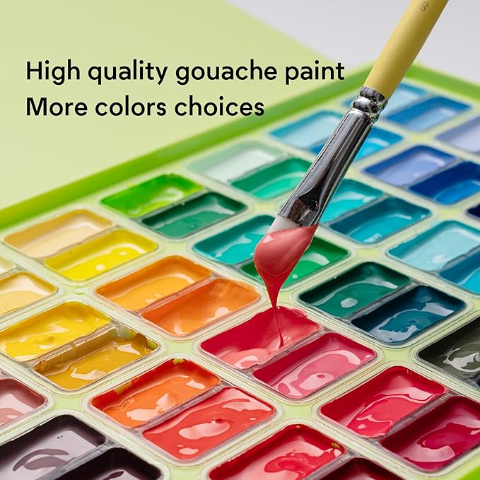 HIMI Twin Cup Jelly Gouache Paint Set 12ml 72 Colors image 6