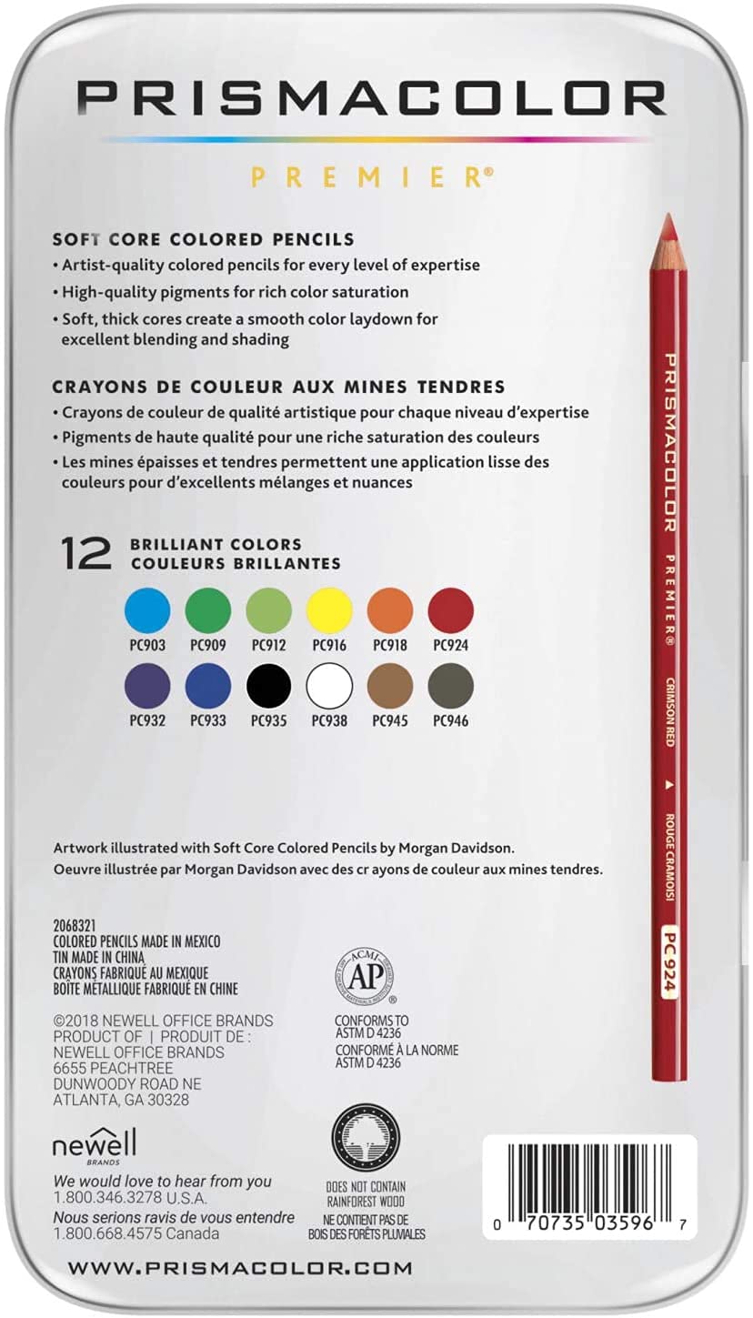 Prisma Color Premier Colored Pencils, Soft Core, 12 Count image 4